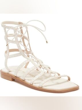 Stuart Weitzman Kora Pear Stud Gladiator Sandals